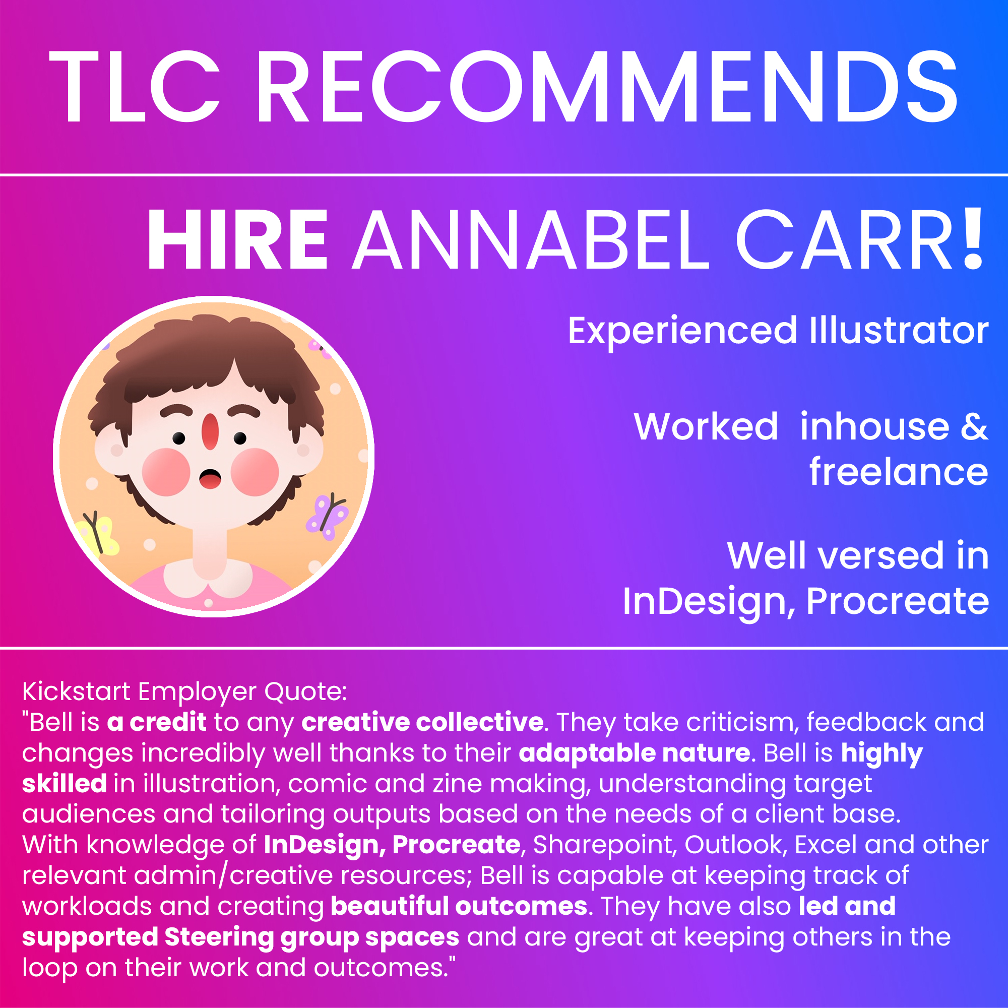 TLC Recommends Annabel Carr